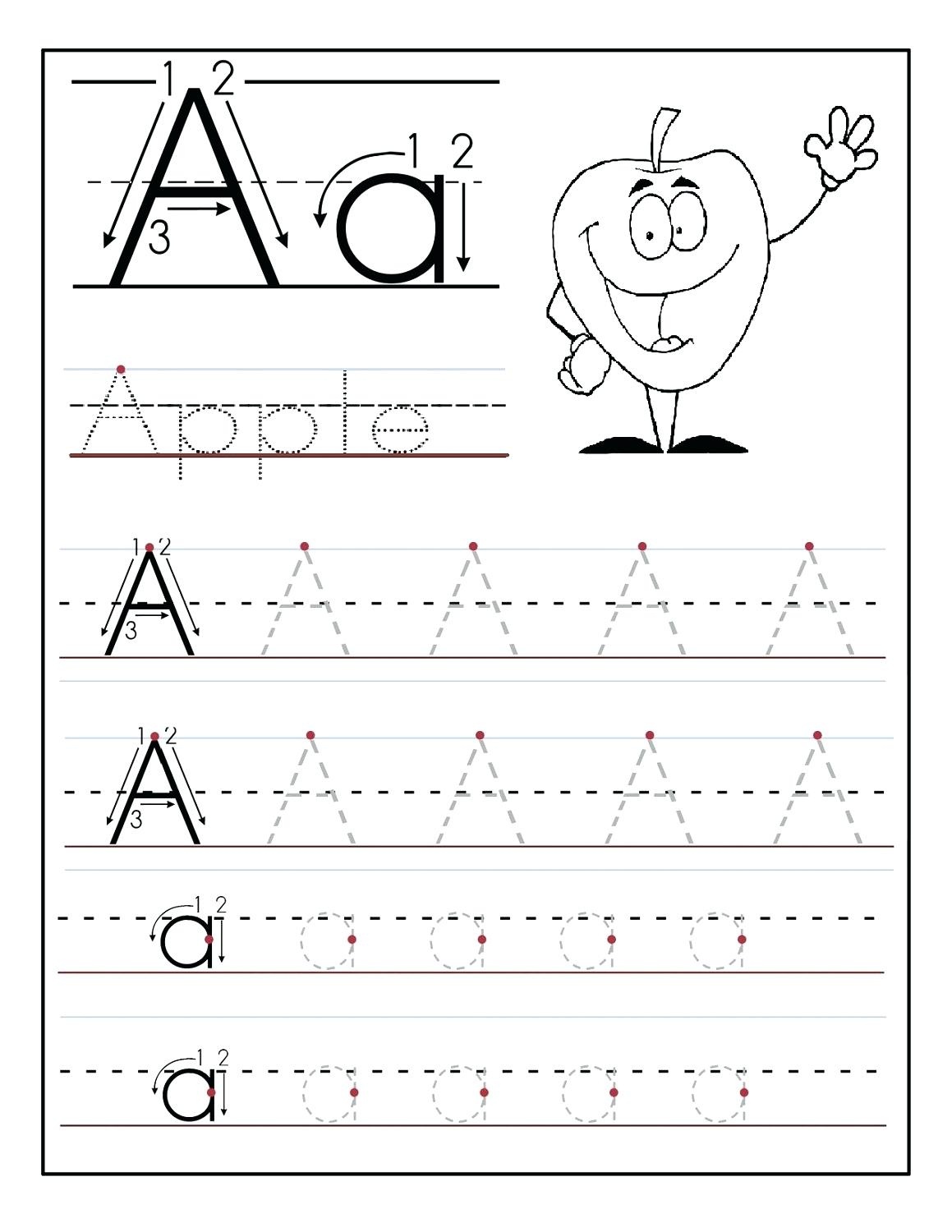 Tracing The Alphabet Printable – Cartofix.club - Free Printable Tracing Alphabet Worksheets