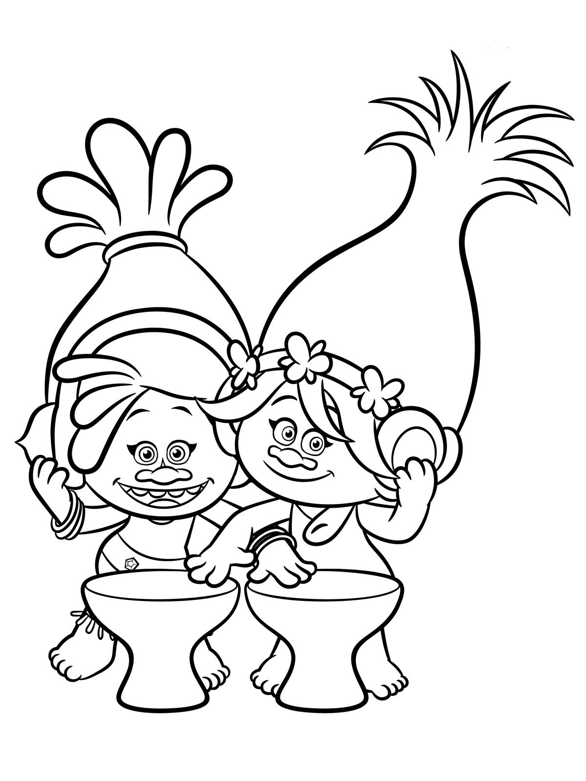 Trolls Coloring Pages To Download And Print For Free | Colouring - Free Printable Troll Coloring Pages