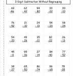 Two Digit Subtraction Without Regrouping Worksheet | 2Nd Grade   Free Printable Double Digit Addition And Subtraction Worksheets
