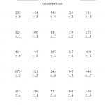 Two Digits Addition And Subtraction Worksheets – Yaponiya.club   Free Printable Double Digit Addition And Subtraction Worksheets