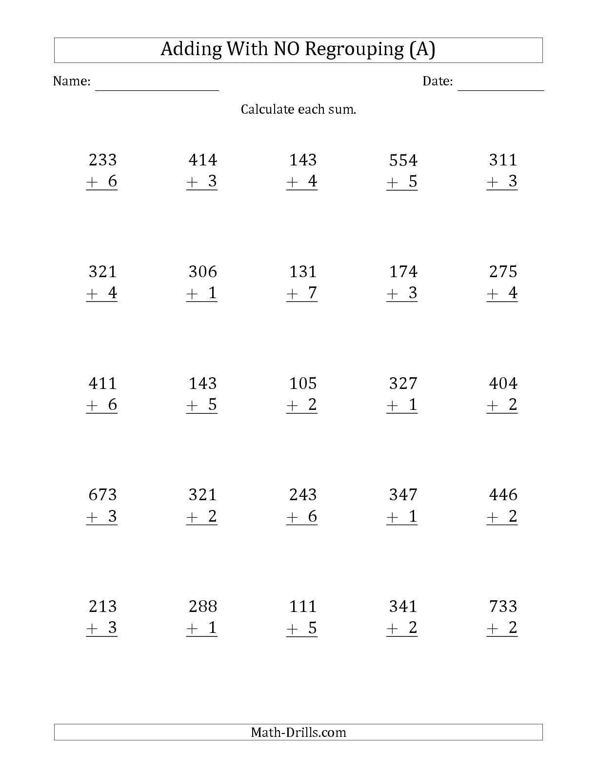 Finding Missing Numbers In Addition And Subtraction Worksheets