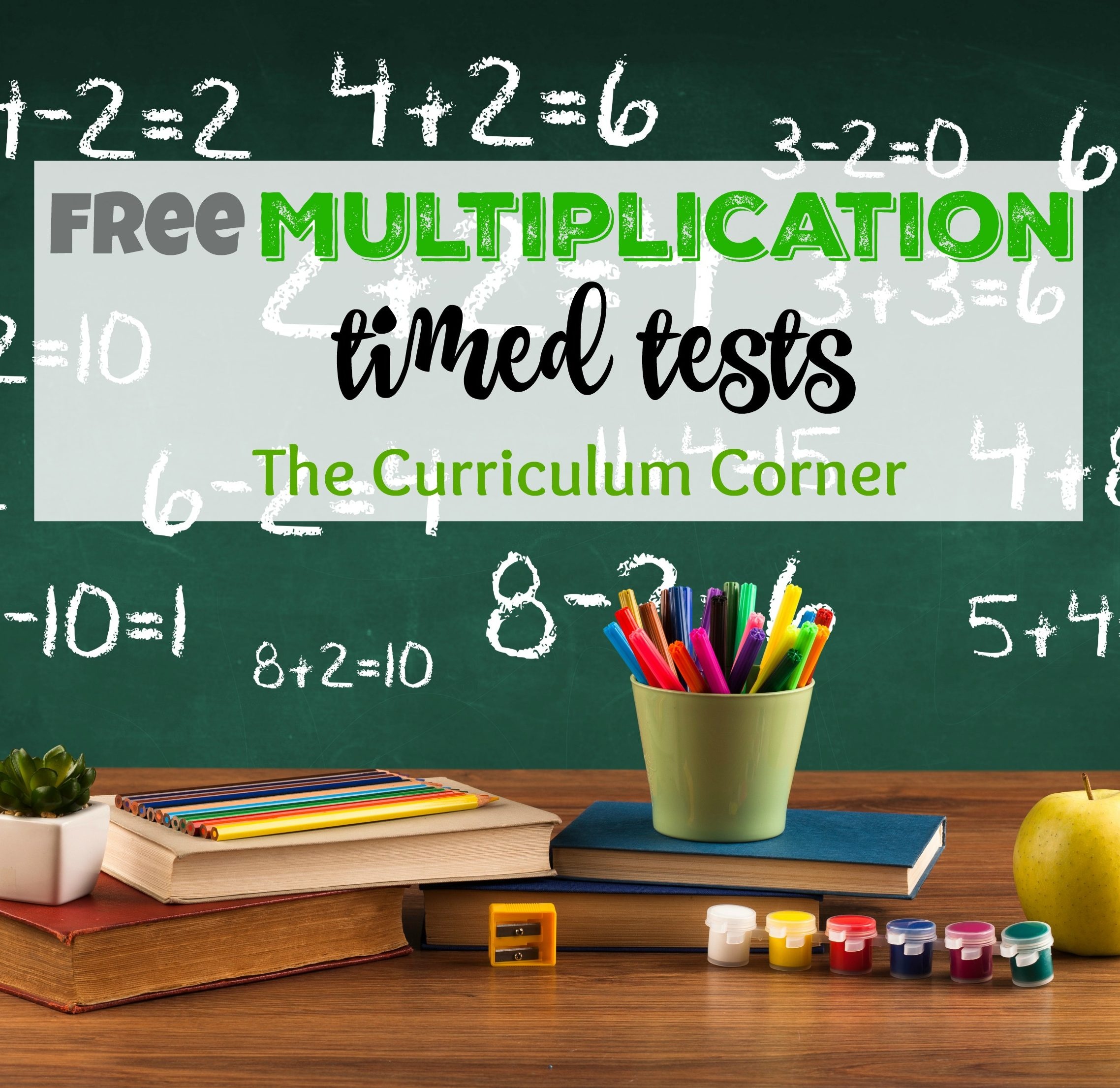 Updated* Multiplication Timed Tests - The Curriculum Corner 123 - Free Printable Multiplication Timed Tests