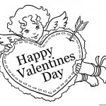 Valentine Sweet Cupid Coloring Pages Printable   Free Printable Pictures Of Cupid