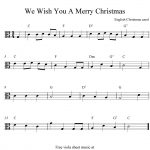 Viola Sheet Music For Christmas | Free Easy Christmas Viola Sheet   Trombone Christmas Sheet Music Free Printable