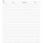 Volunteer Sign In Sheet   Free Printable Volunteer Forms