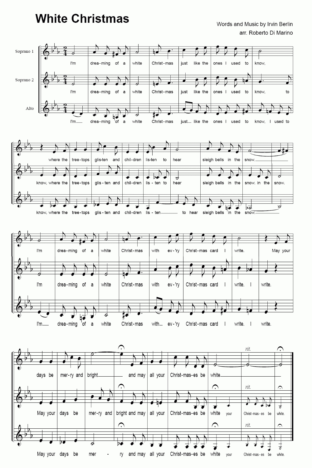 Printable Christmas Sheet Music Printable World Holiday