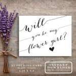 Will You Be My Flower Girl Card Printable "will You Be My Flowergirl   Free Printable Will You Be My Maid Of Honor Card