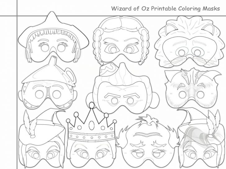 Free Printable Wizard Of Oz Masks
