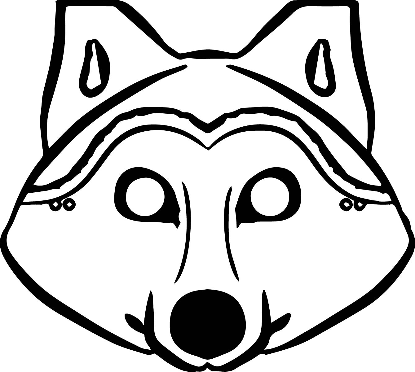 Printable Wolf Mask Lasopasecret