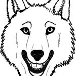 Wolf Face Coloring Page   Coloring Home   Free Printable Wolf Face Mask