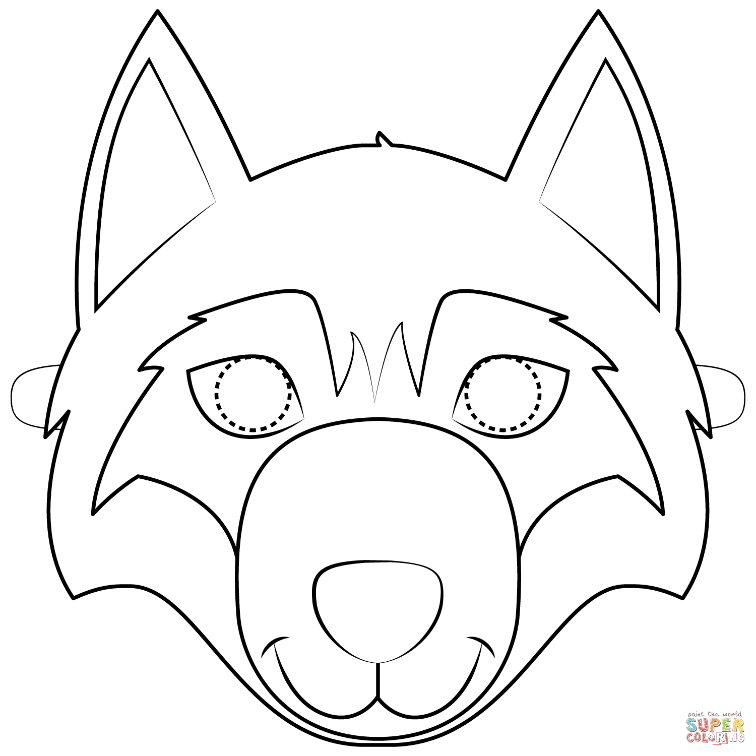 Big Bad Wolf Mask Template Free Printable Papercraft Templates Free 