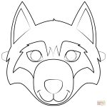 Wolf Mask Coloring Page | Free Printable Coloring Pages   Free Printable Wolf Mask