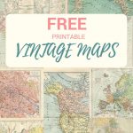 Wonderful Free Printable Vintage Maps To Download | Papercrafts   Free Printable Wedding Maps