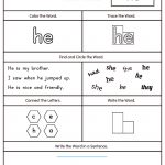 Words Worksheets Sight Words Worksheet For Kindergarten Pdf Sight   Free Printable Sight Word Worksheets