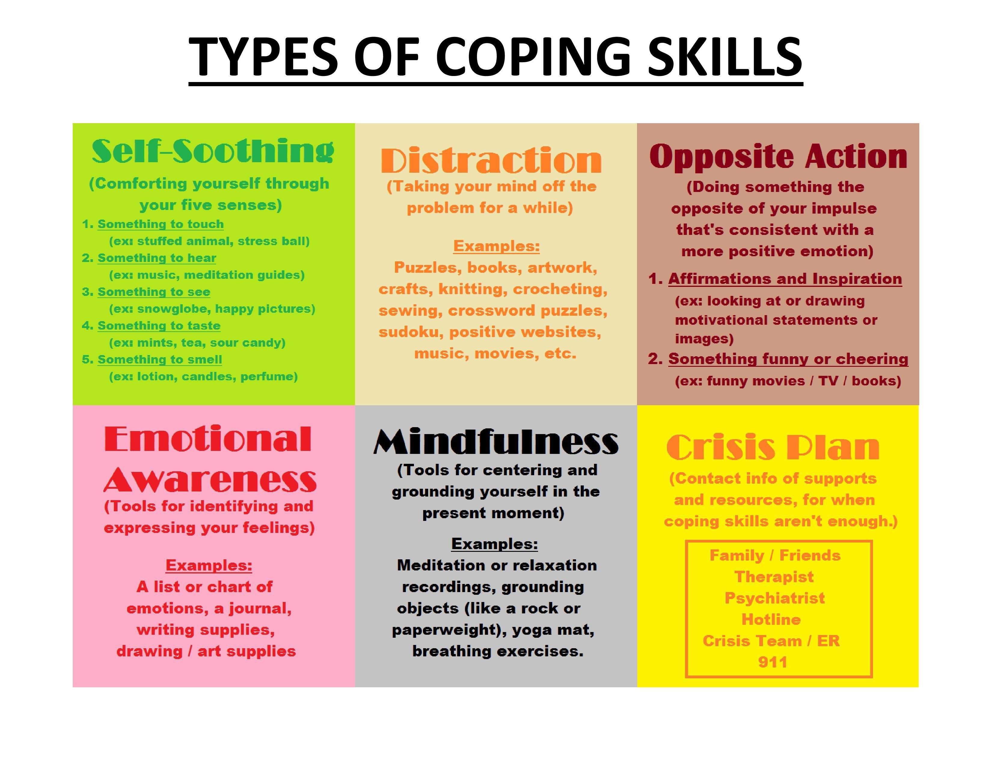 Free Printable Coping Skills Worksheets Free Printable A To Z