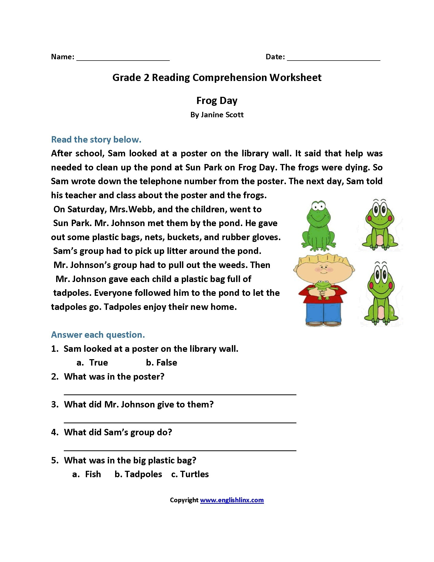 story writing questions for grade 3