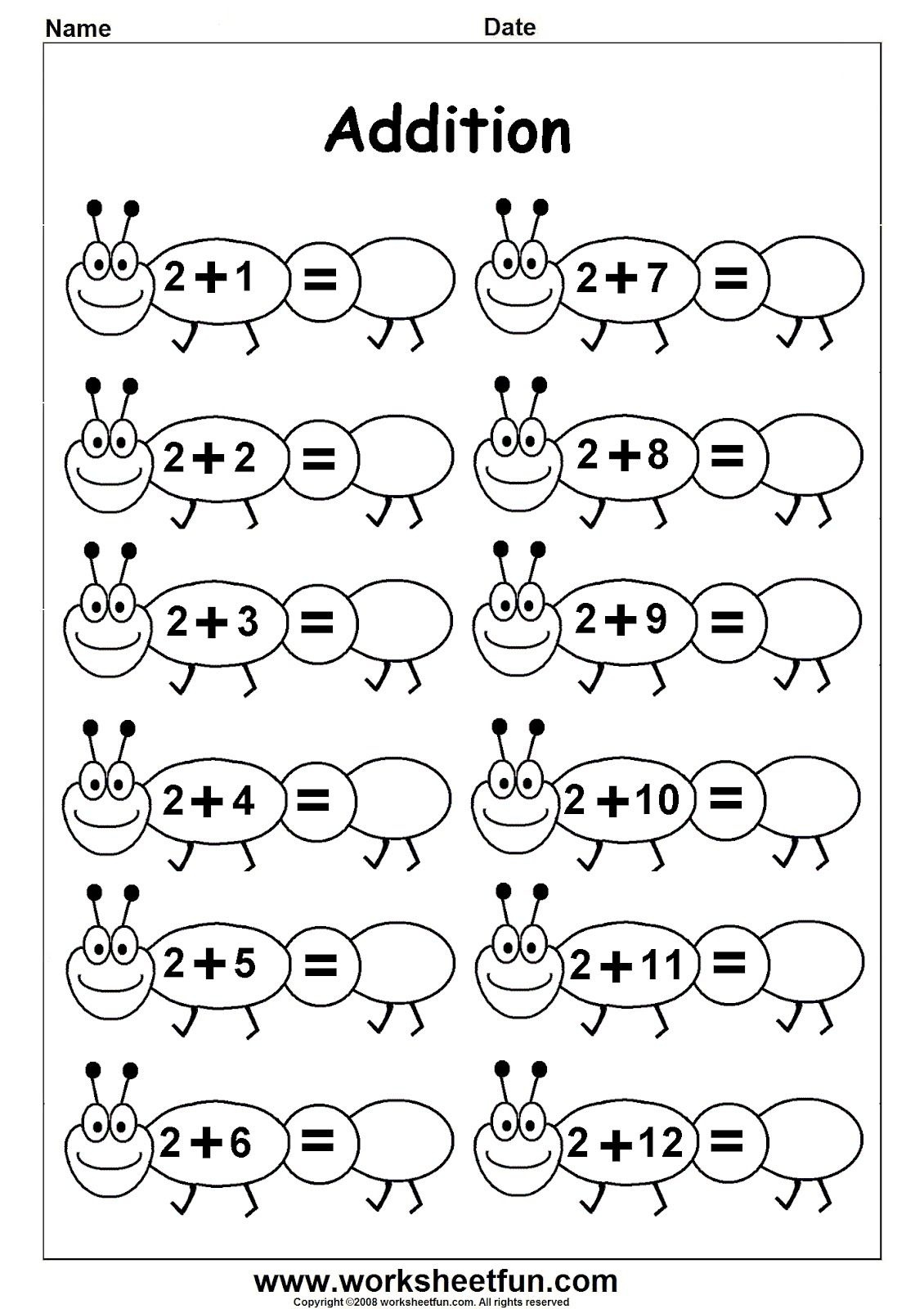 Worksheetfun - Free Printable Worksheets | Numrat Deri 20 - Free Printable Preschool Addition Worksheets