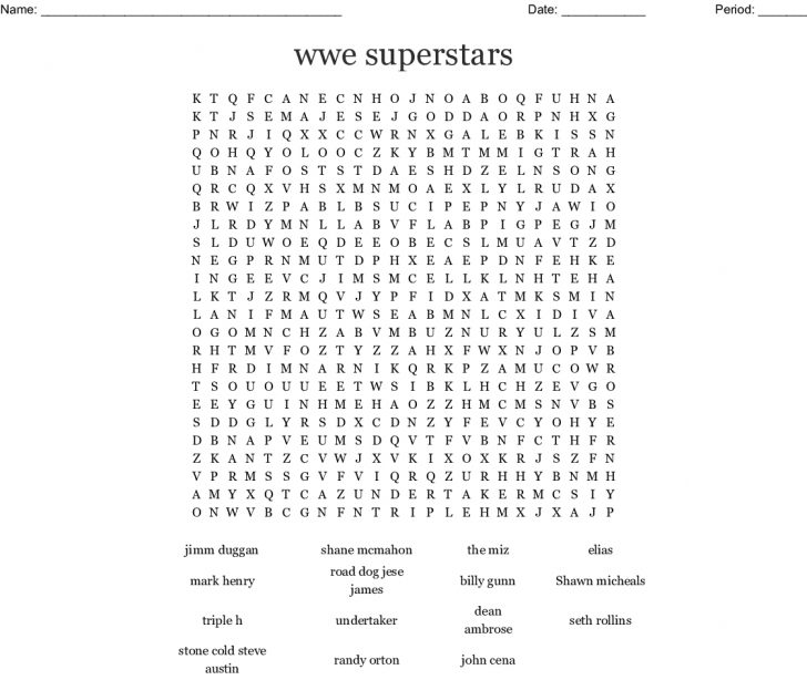 wwe-word-search-printable