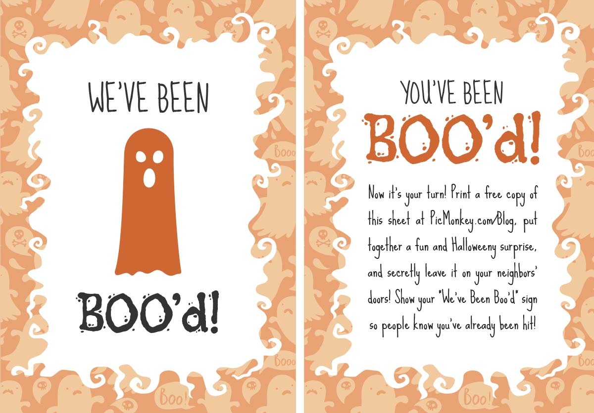 You&amp;#039;ve Been Booed Printables | Picmonkey Blog - We Ve Been Booed Free Printable