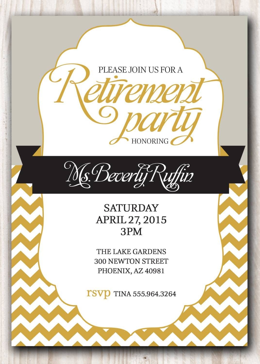 001 Template Ideas Retirement Party Staggering Invitations - Free Printable Retirement Party Invitations