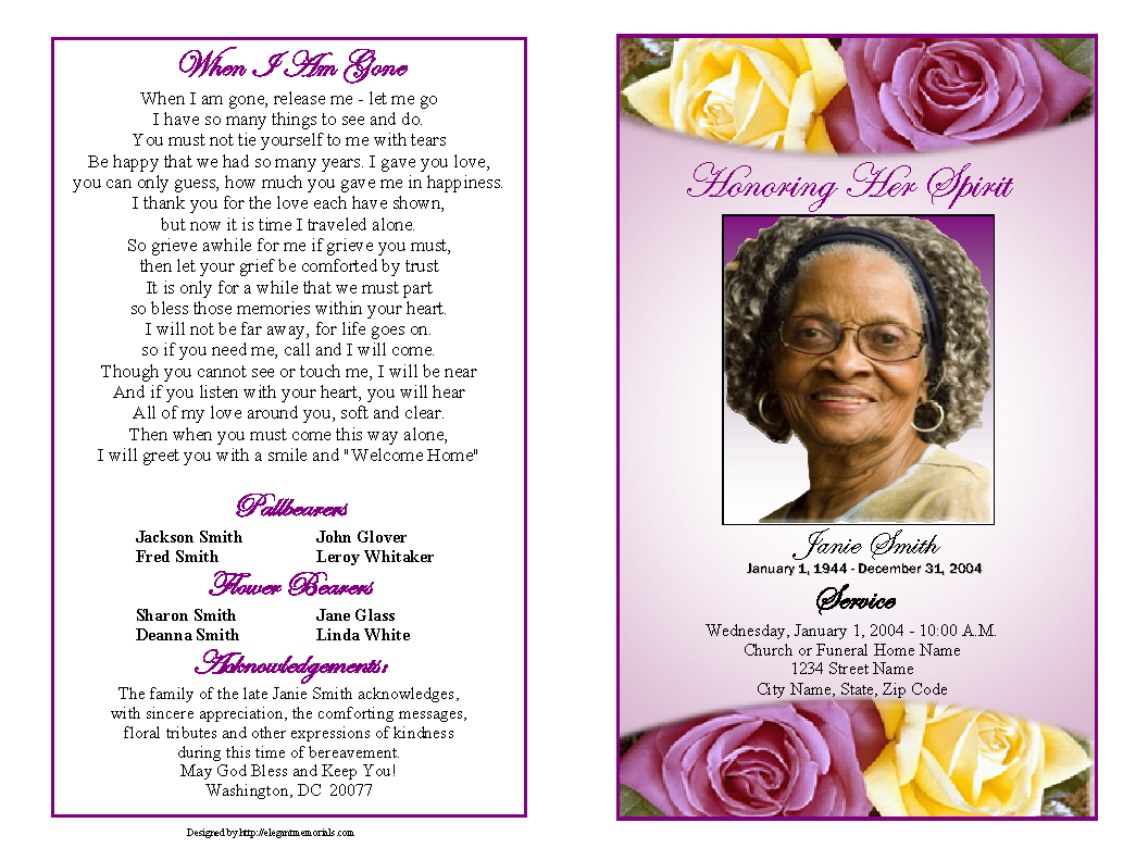 003 Template Ideas Free Funeral Programs Outstanding Download - Free Printable Funeral Programs