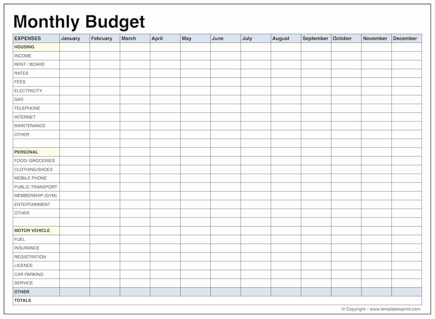 004 Printable Monthly Budget Template Shocking Ideas Excel Blank - Free Printable Monthly Budget