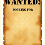 005 Template Ideas Blank Wanted Poster With Make Free Download   Free Printable Wanted Poster Invitations