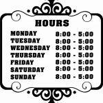 008 Business Hours Template Microsoft Word Elegant Best Of Printable   Free Printable Business Hours Sign