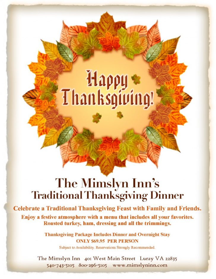 Free Printable Thanksgiving Invitation Templates