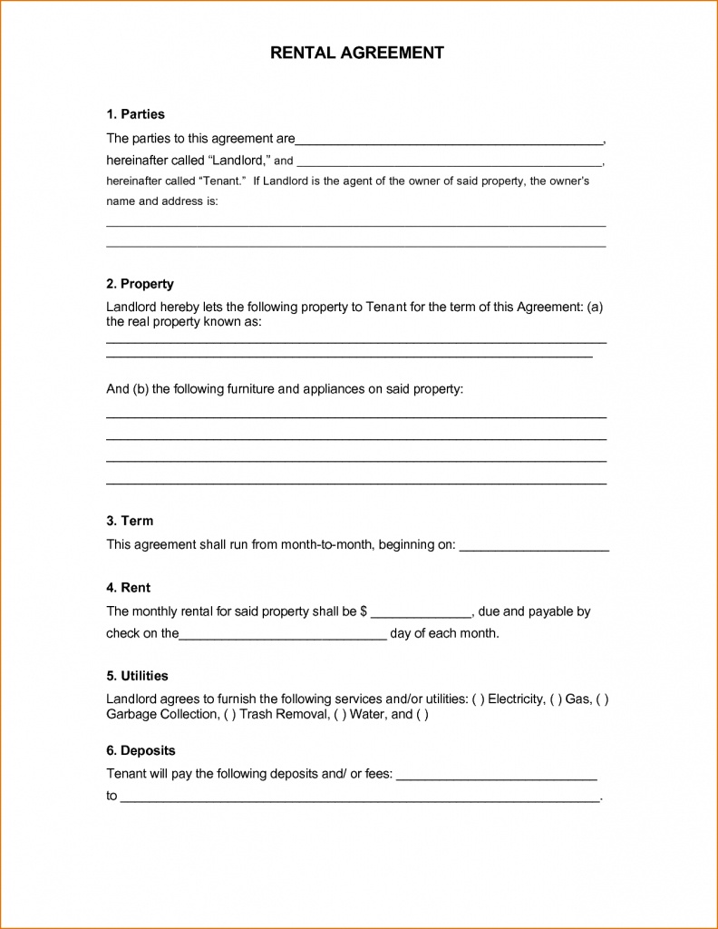 014 Template Ideas Basic Renters Awful Agreement Simple Lease Pdf - Free Printable Basic Will