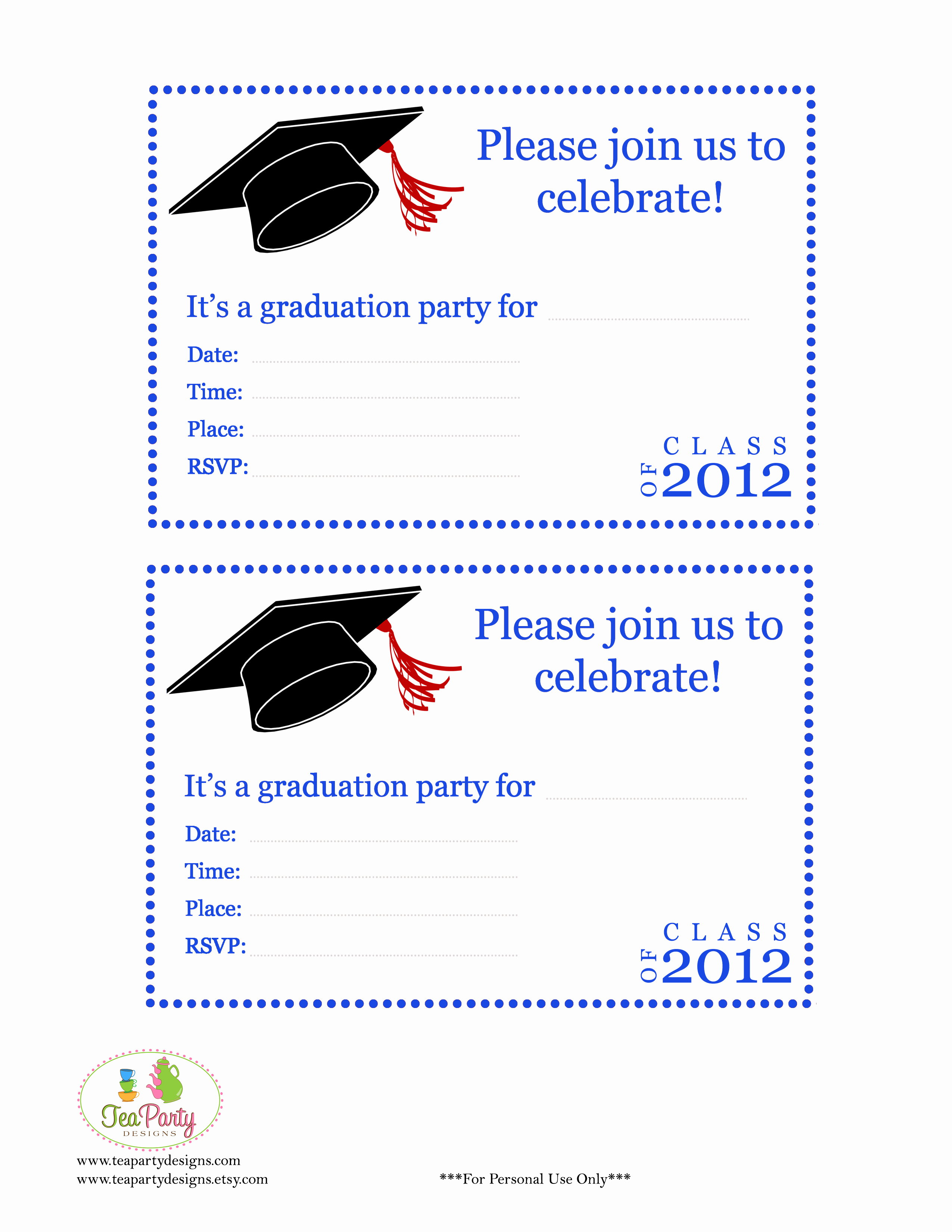 016 Template Ideas Free Printable Graduation Invitation Templates - Free Printable Graduation Announcements