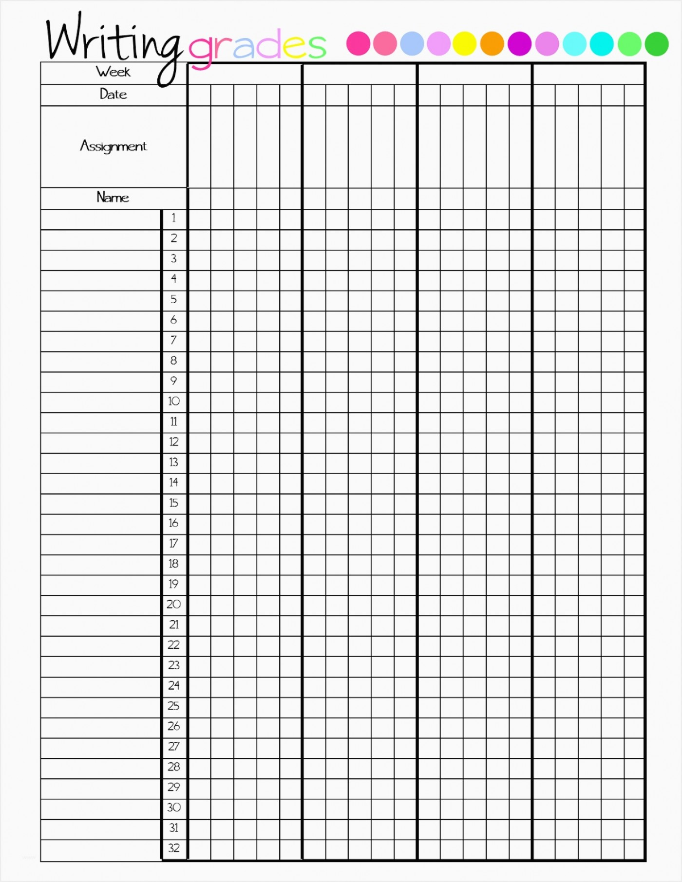 025 Teacher Grade Book Template Ideas Free Excel Gradebook 3605 - Free Printable Grade Sheet
