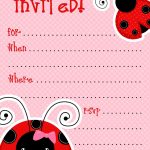 1) Free Printable Ladybug Invitation Blank Template. 2) Beautiful   Free Printable Ladybug Baby Shower Invitations Templates