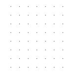 1 Inch Dot Paper (A) – Free Printable Square Dot Paper