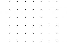 1 Inch Dot Paper (A) – Free Printable Square Dot Paper