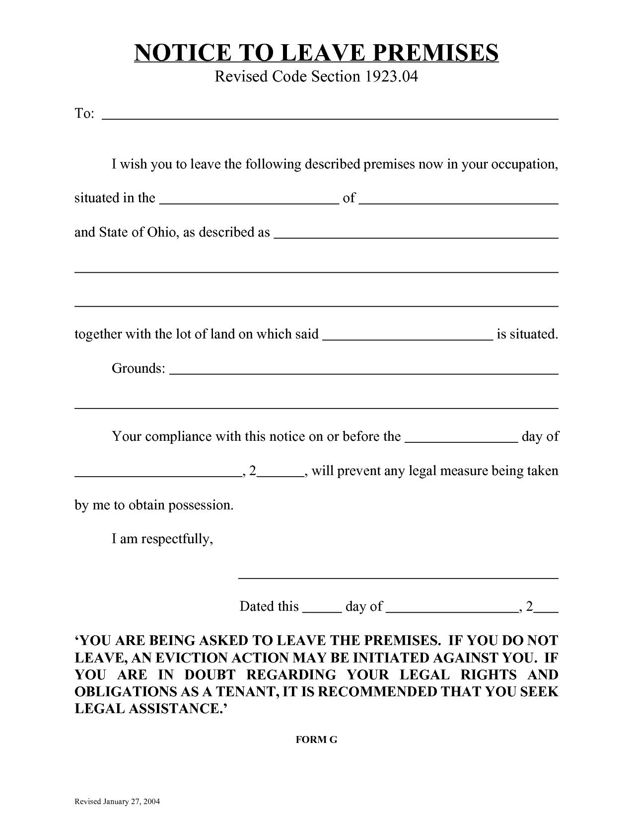 10 Best Images Of Eviction Notice Florida Form Blank Template Via 3 - Free Printable Eviction Notice Ohio