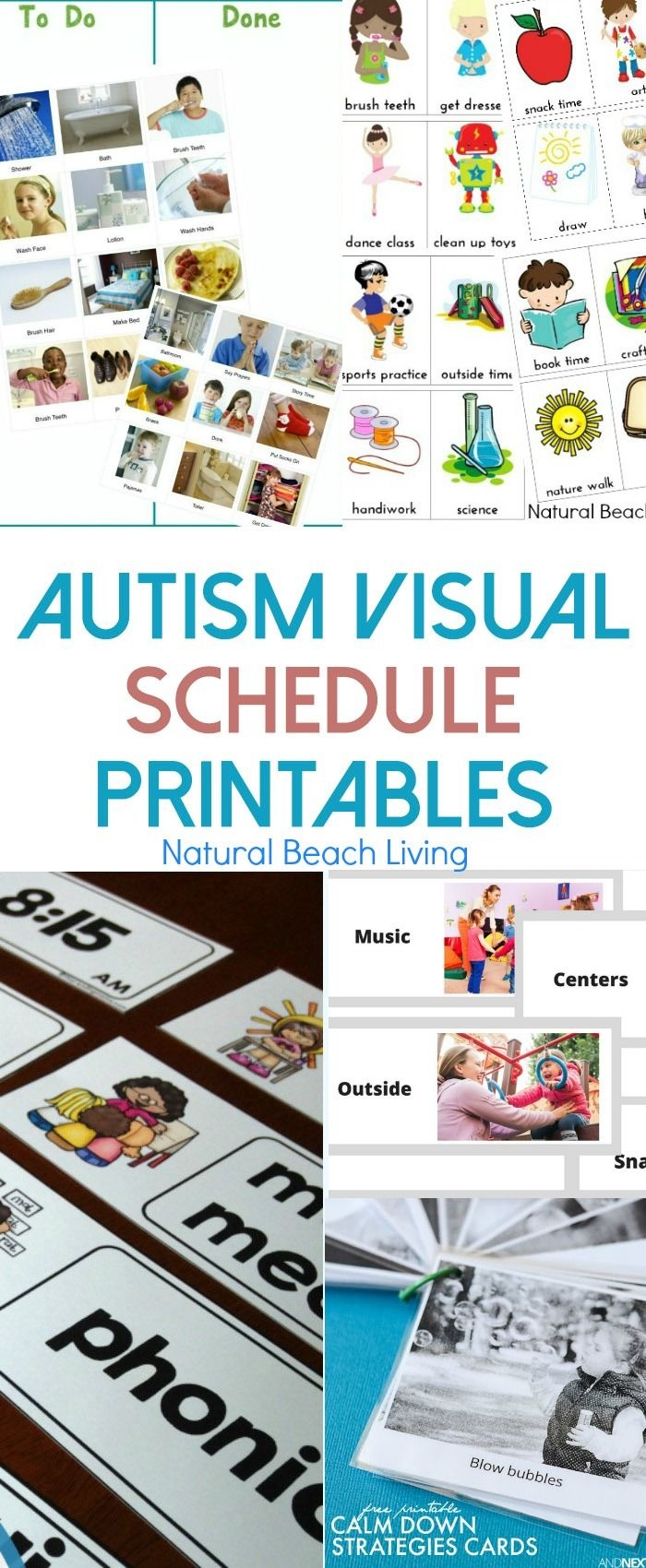 10+ Free Autism Visual Schedule Printables To Try Right Now | Super - Free Printable Picture Schedule For Preschool