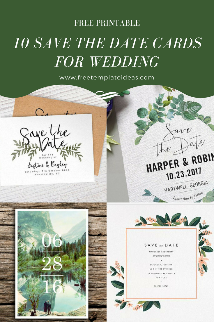 10 Free Printable Save The Date Cards For Weddings | &amp;quot;the Best Blogs - Free Printable Save The Date