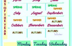 108 Free Months/days Of The Week Worksheets – Free Printable Days Of The Week Cards