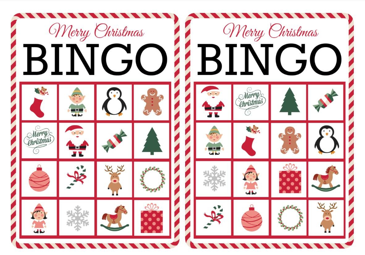 11 Free, Printable Christmas Bingo Games For The Family - Free Printable Bingo Cards For Large Groups
