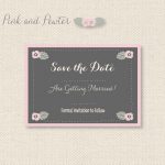 11 Free Save The Date Templates   Free Printable Save The Date Birthday Invitations