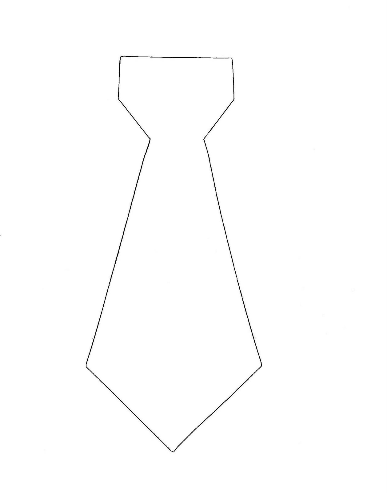 Free Printable Tie Template Free Printable A to Z