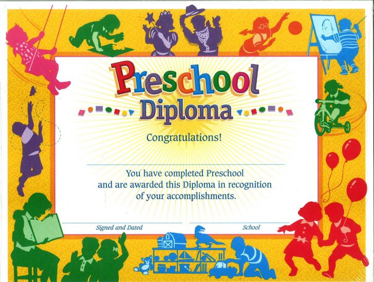 Preschool Graduation Diploma Free Printable