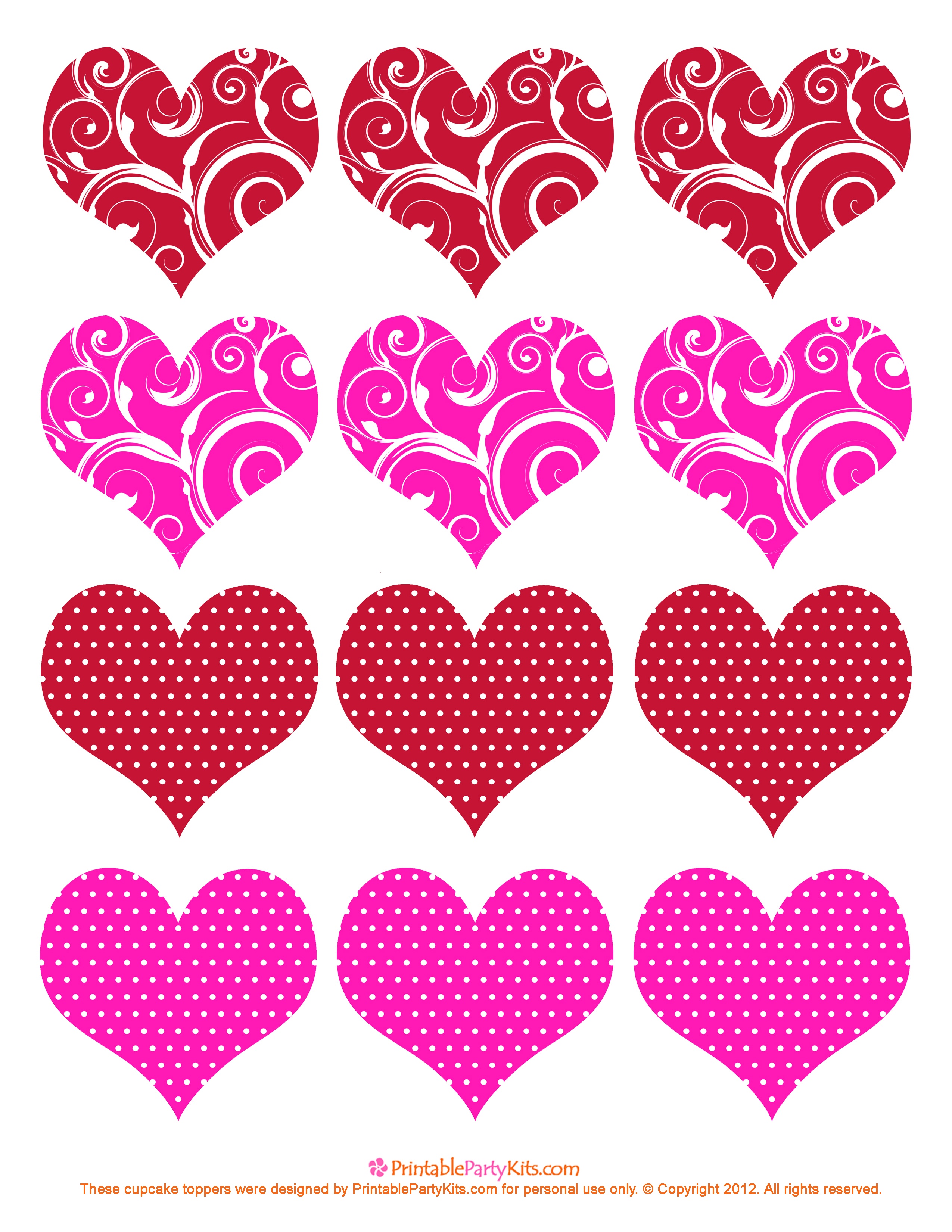 11 Valentine Heart Template Images - Free Printable Valentine Hearts - Free Printable Heart Templates