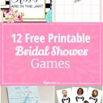 12 Free Printable Bridal Shower Games | Party Time | Free Bridal   Free Printable Bridal Shower Blank Bingo Games