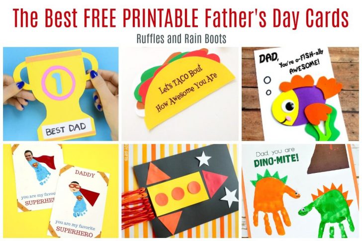 Free Printable Fathers Day Cards For Preschoolers