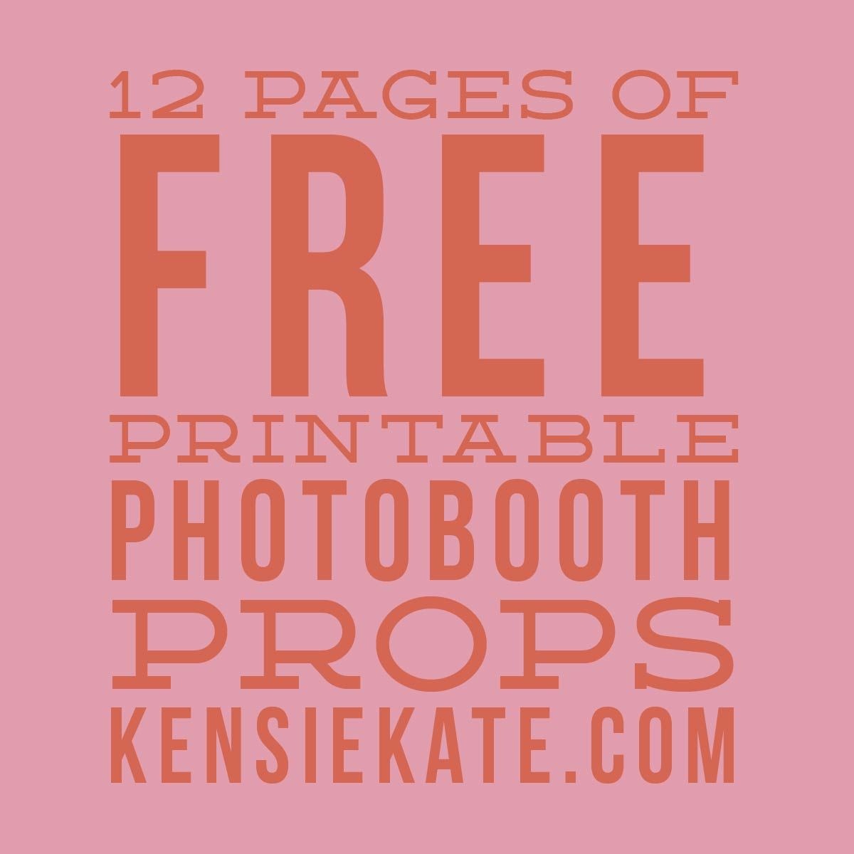 12 Pages Of Free Printable Photobooth Props | An Honorable Maid - Free Photo Booth Props Printable Pdf
