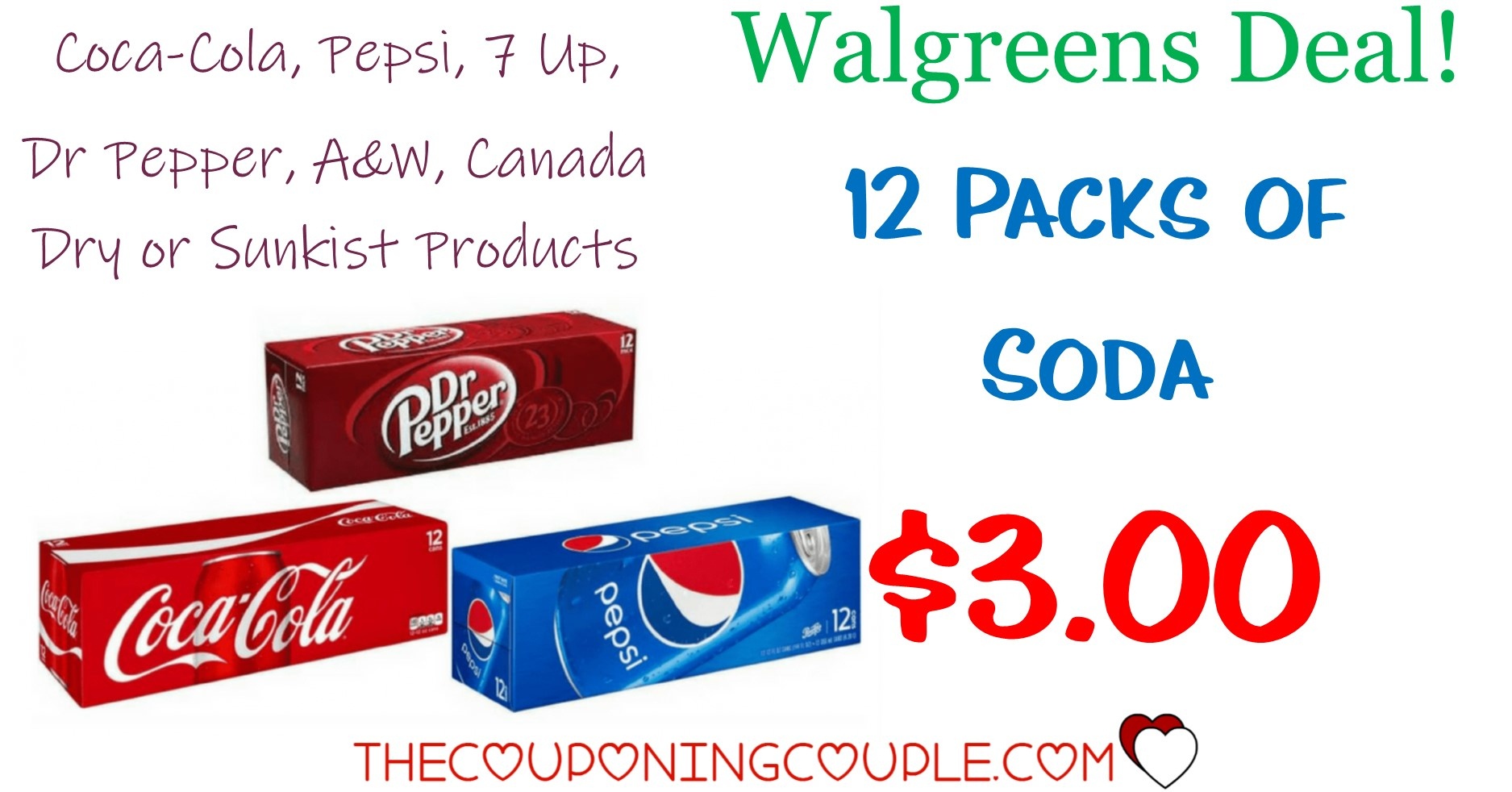 12 Pk Coca-Cola And Pepsi Products Only $3.00 Each @ Walgreens - Free Printable Coupons For Coca Cola Products