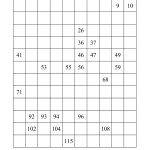 120 Chart Partially Filled (A)   Free Printable Hundreds Chart To 120
