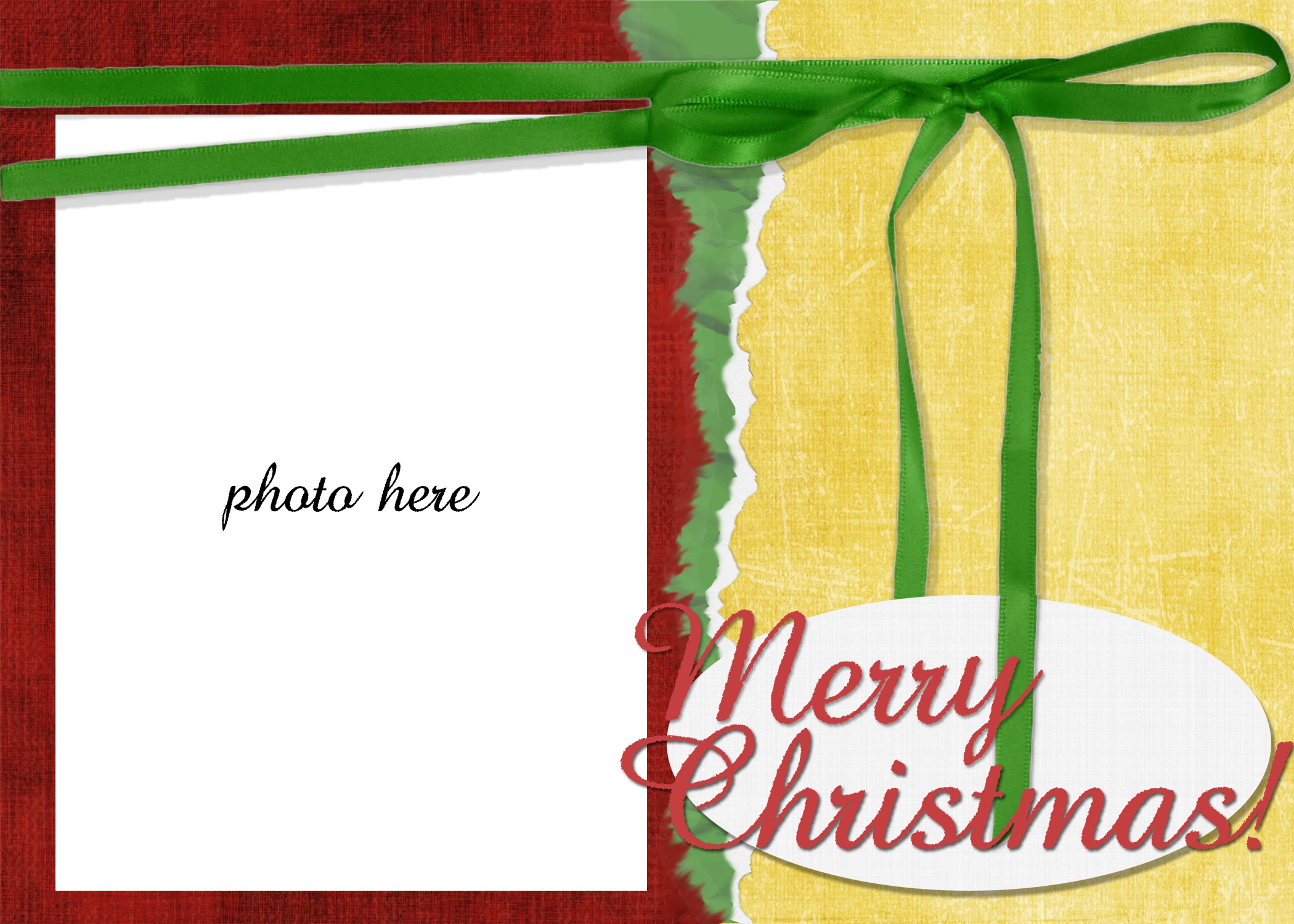 16 Holiday Greeting Card Template Images - Free Christmas Card - Free Online Christmas Photo Card Maker Printable